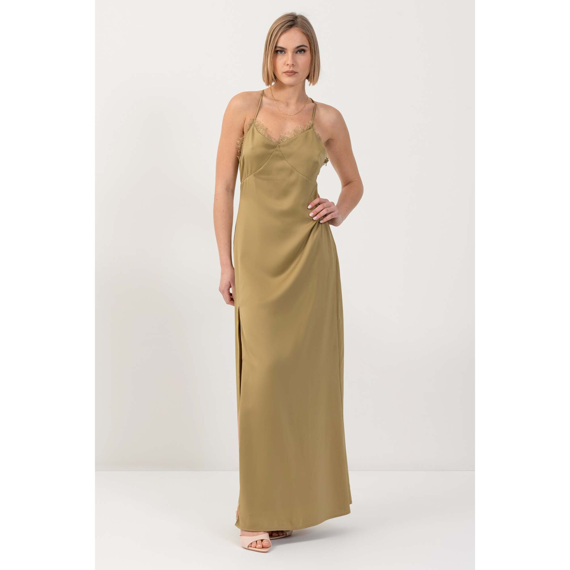 Kocca - Abito lungo con inserti in pizzo Donna