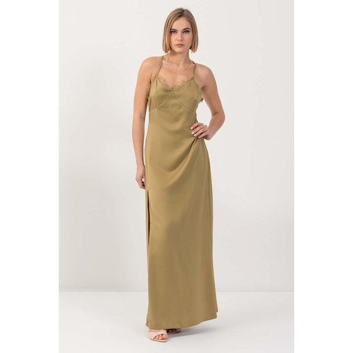 Kocca - Abito lungo con inserti in pizzo Donna