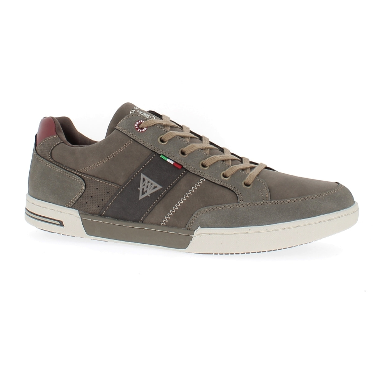 Armata di Mare Scarpe Uomo Sneakers Casual Stringate con Soletta Rimovibile in Memory Foam AMU W23M409 Taupe