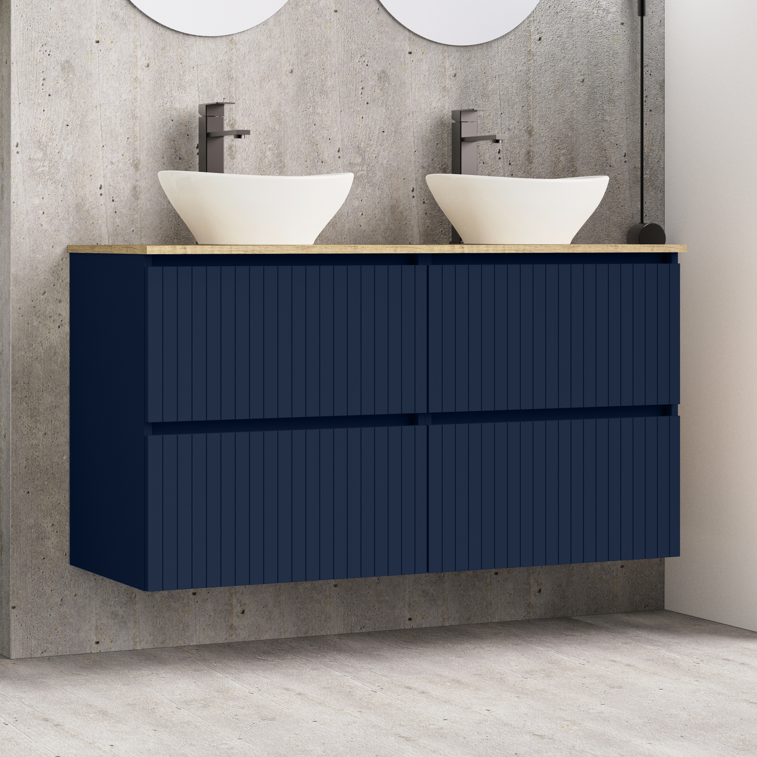 Conjunto de baño Hali Alday, 120 cm, Navi Blue