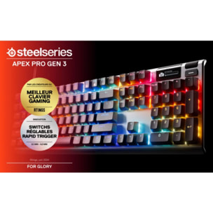 Clavier gamer STEELSERIES APEX PRO GEN 3 - FR