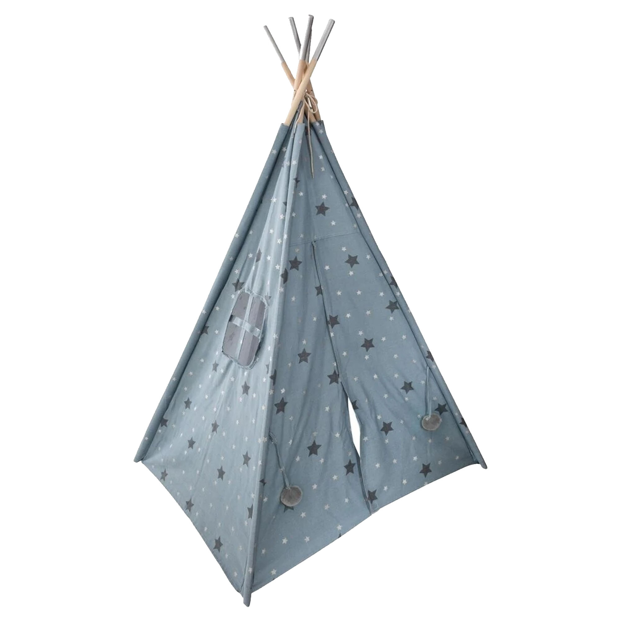 Tipi  alta gama Altura 160 cm Blanco con estrellas rosa y oro