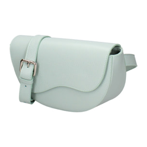 Marsupio da donna in vera pelle - Modello False - Made in Italy - 25.0 x 15.0 x 9.0 cm