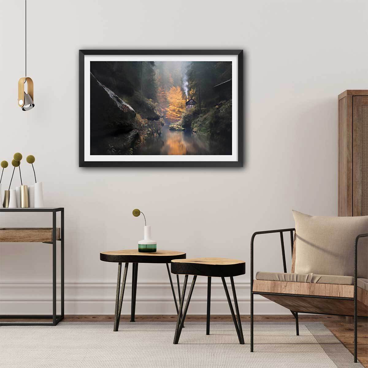 Affiche Vallée suisse en Automne Affiche seule