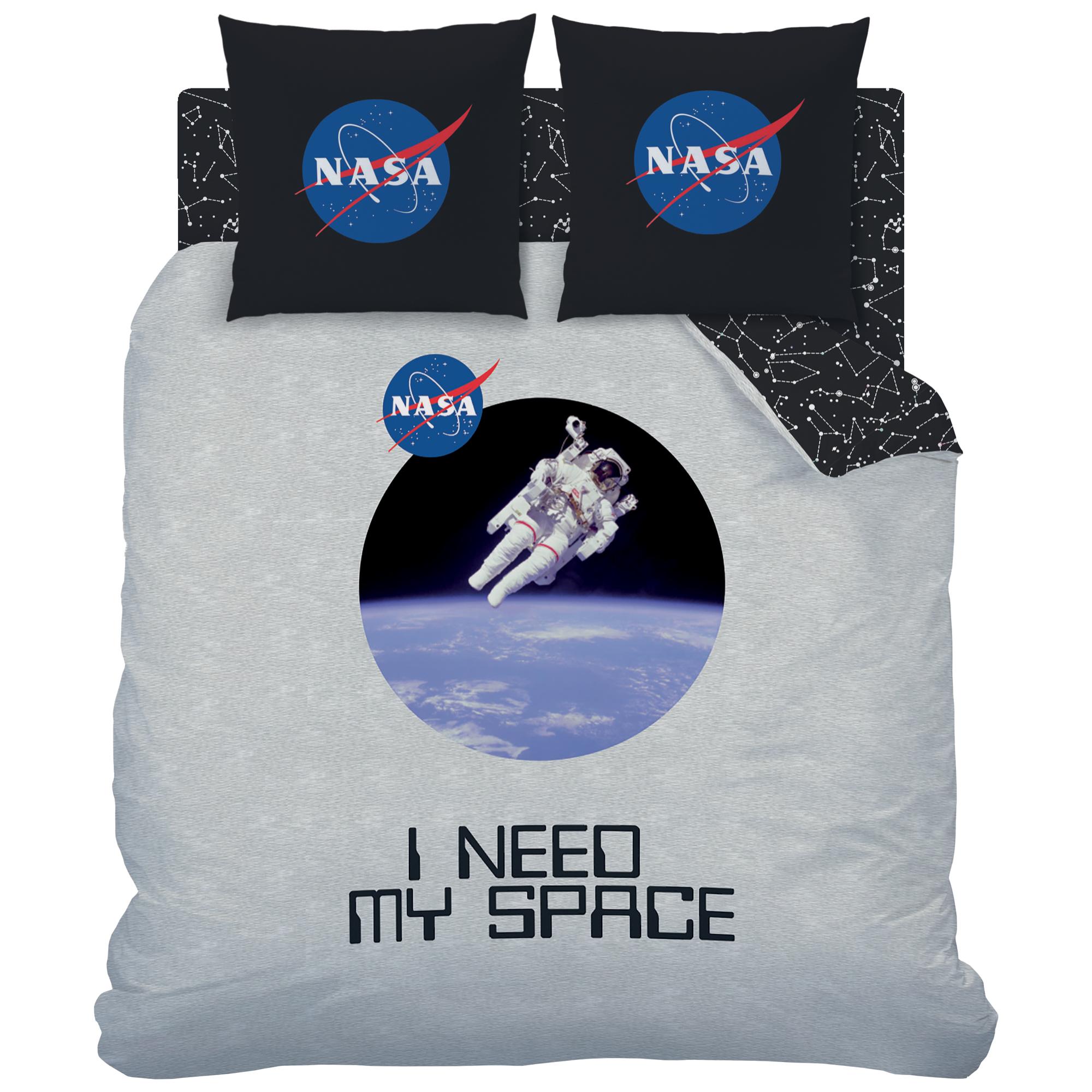 Parure de lit imprimée 100% coton, NASA SPACE