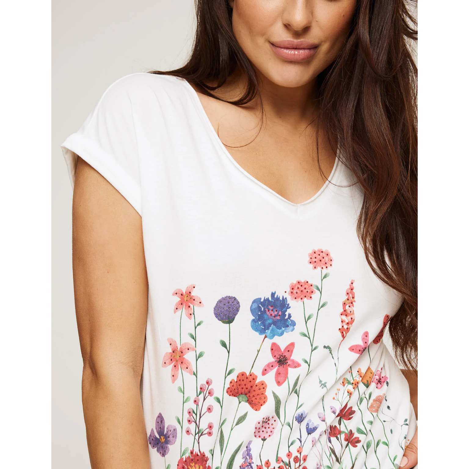 Camiseta Manga Corta Estampado - Floyote