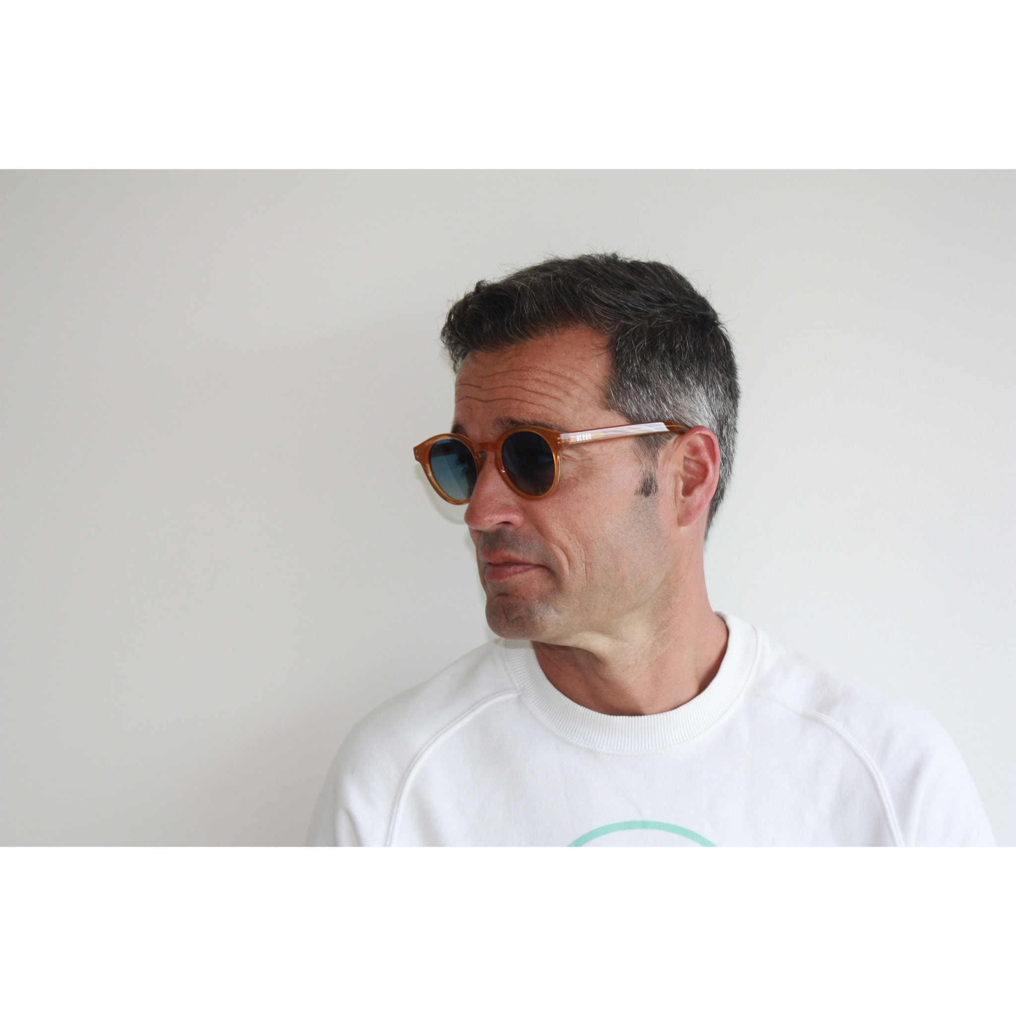 Gafas de sol OCEAN MONTREAL - Miel brillante / Azul