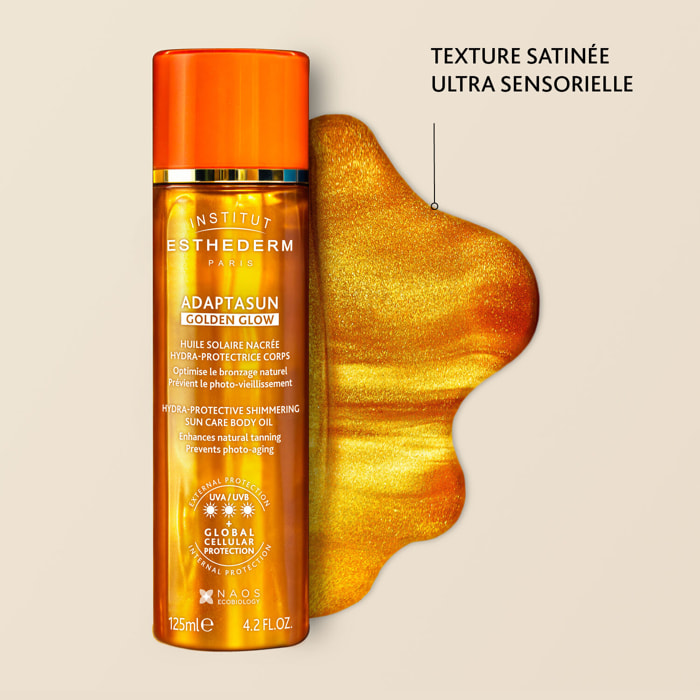 Adaptasun Golden Glow - Huile Solaire Nacree Hydra-Protectrice 125 ml