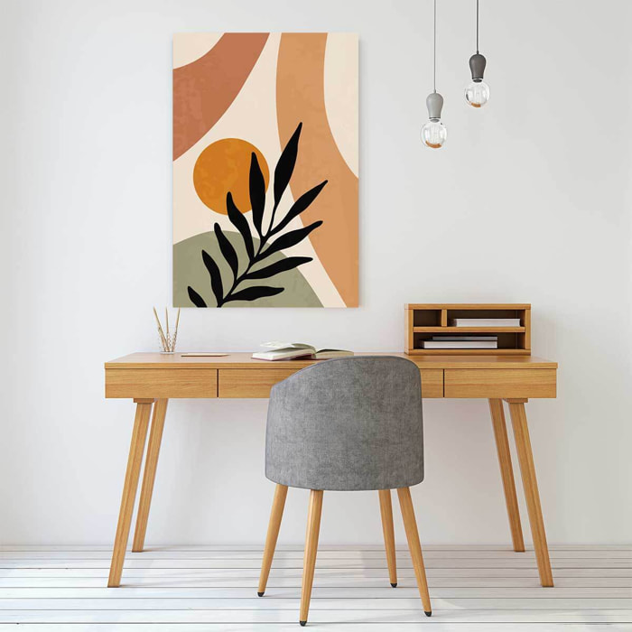Tableau contemporain fleurs alchemille  Toile imprimée
