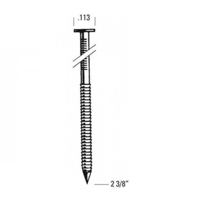 RH28R70G50 Pointe annelée galva - L. 70 mm - Boîte de 2000