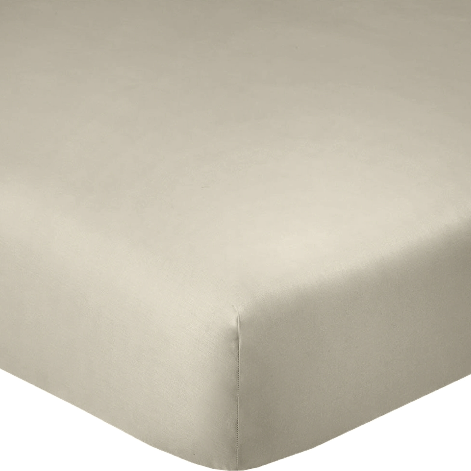 Drap Housse - Bonnet 35cm 100% Coton 57fils Latte