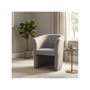 Fauteuil cabriolet en tissu avec accoudoirs - LILOU