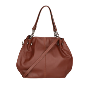 Borsa a mano da donna Made in Italy - Modello Ereba - 100% pelle - 38.0 x 30.0 x 12.0 cm