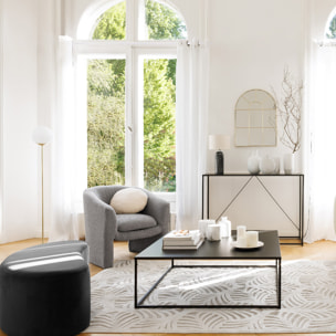 Table basse "Gota" - métal - noir