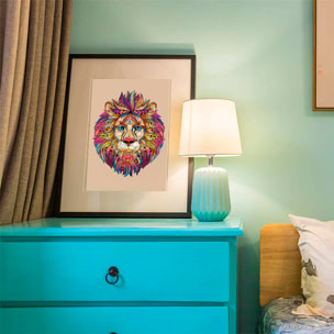 Puzle de Madera con diseño de León. 100 piezas.