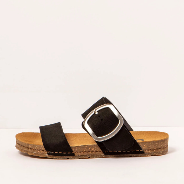 Sandalias 0175 NOBUCK BLACK/ CRETA color Black