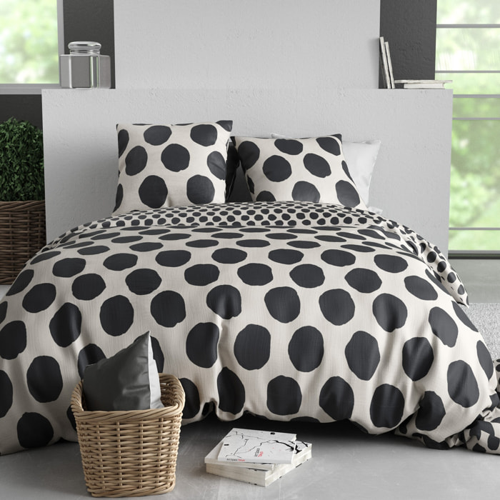 Parure Housse De Couette 3pcs 100% Coton 57 Fils NICO