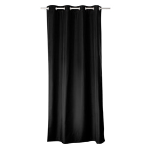 Rideau thermique en microfibre doublée - Noir