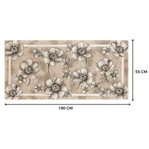 Tappeto Jacquard Ideale Cucina Ingresso Made In Italy Antiscivolo, Lavabile, Morbido Disegno Emily Tortora By Suardi