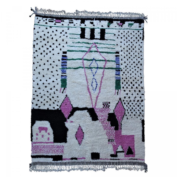 Authentique tapis berbère fait à la main en laine GALE