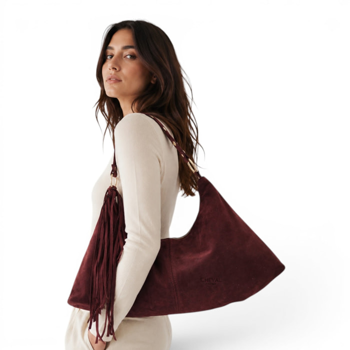 Borsa a spalla Cheval Firenze Petunia Bordeaux