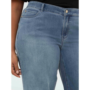 Fiorella Rubino - Jeans Wide Leg en denim lavado - Azul