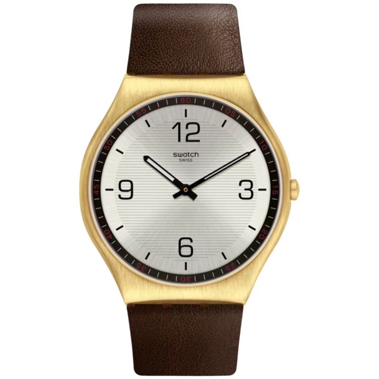 Reloj Swatch SS07G100 Unisex Analogico Cuarzo con Correa de Cuero