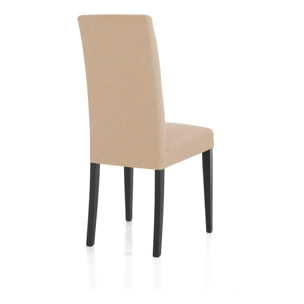 Tomasucci Ensemble de 2 chaises LELLA en tissu beige