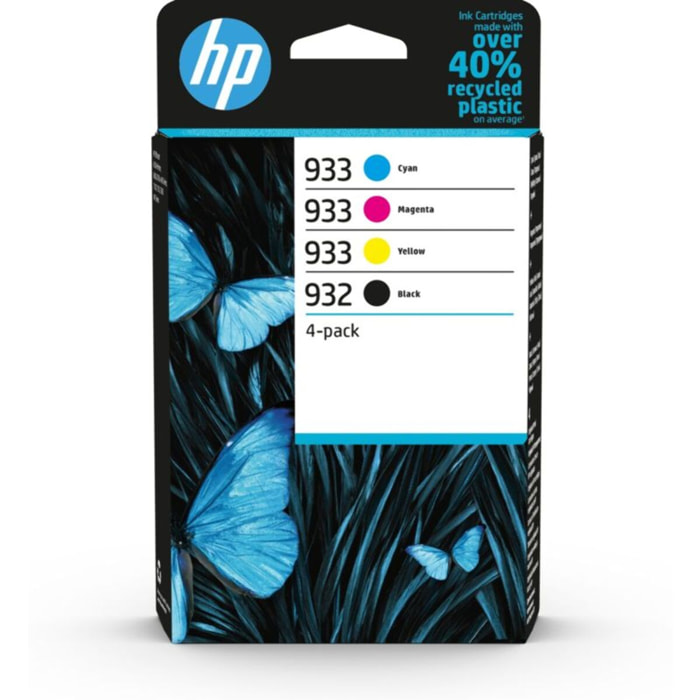 Pack HP Pack Multipack 4 Originales (932 Noir + 933 Couleurs) - CN057AE