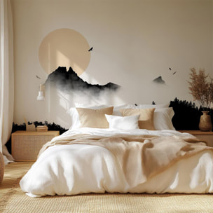 Papier peint Vol au dessus du Pic du Midi d' Ossau Intissé