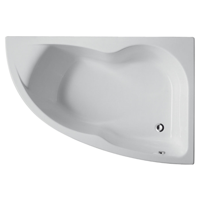 Pack baignoire d'angle 150 x 100 cm Micromega Duo version droite  + tablier de baignoire
