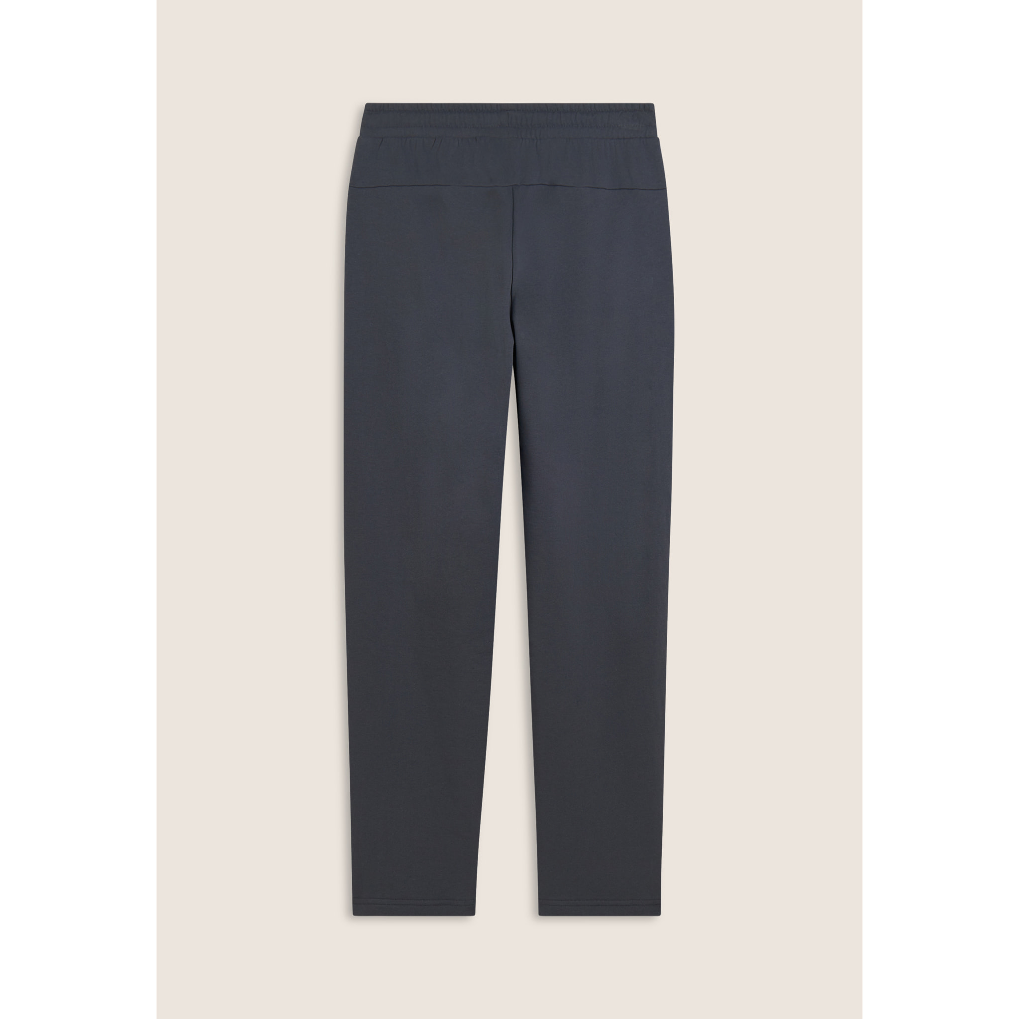 Pantaloni regular in felpa garzata con fondo dritto