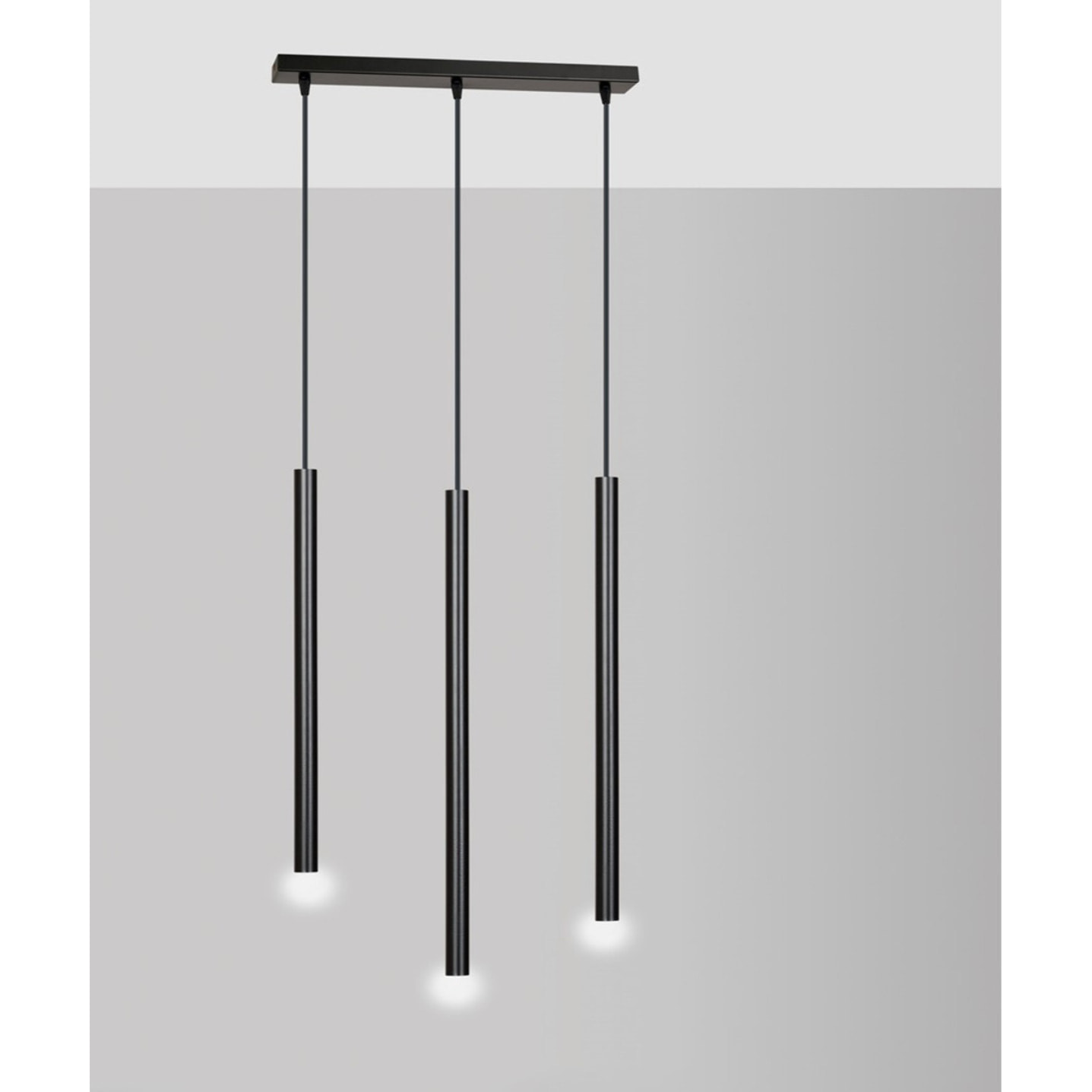 Lampada a sospensione Selter in acciaio nero opaco