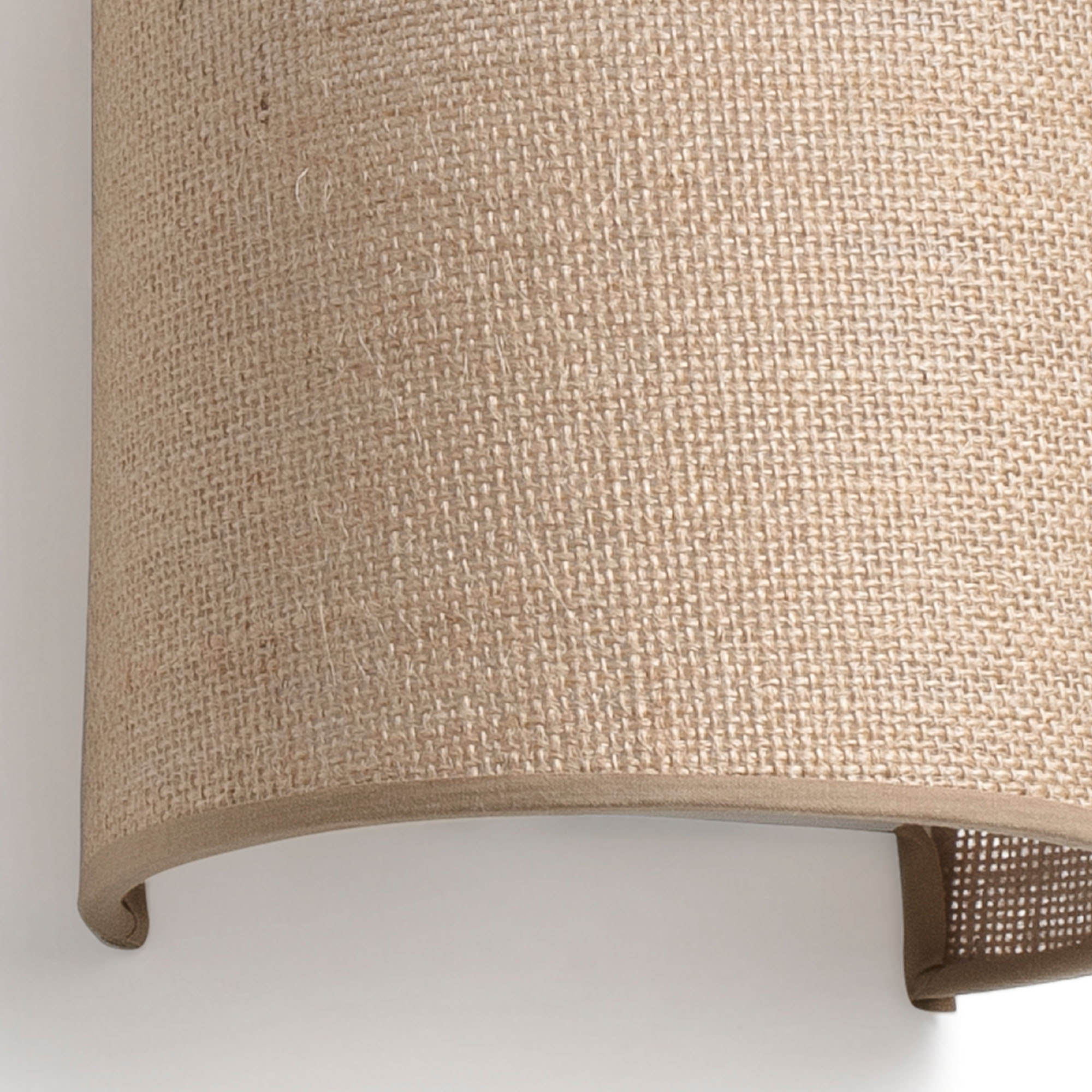 OTTON R Lampe applique jute ronde vertical