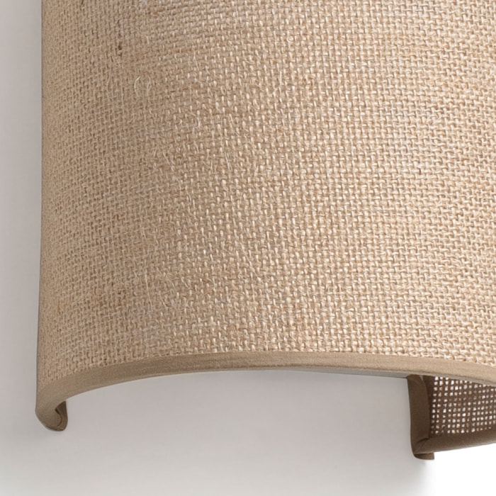 OTTON R Lampe applique jute ronde vertical