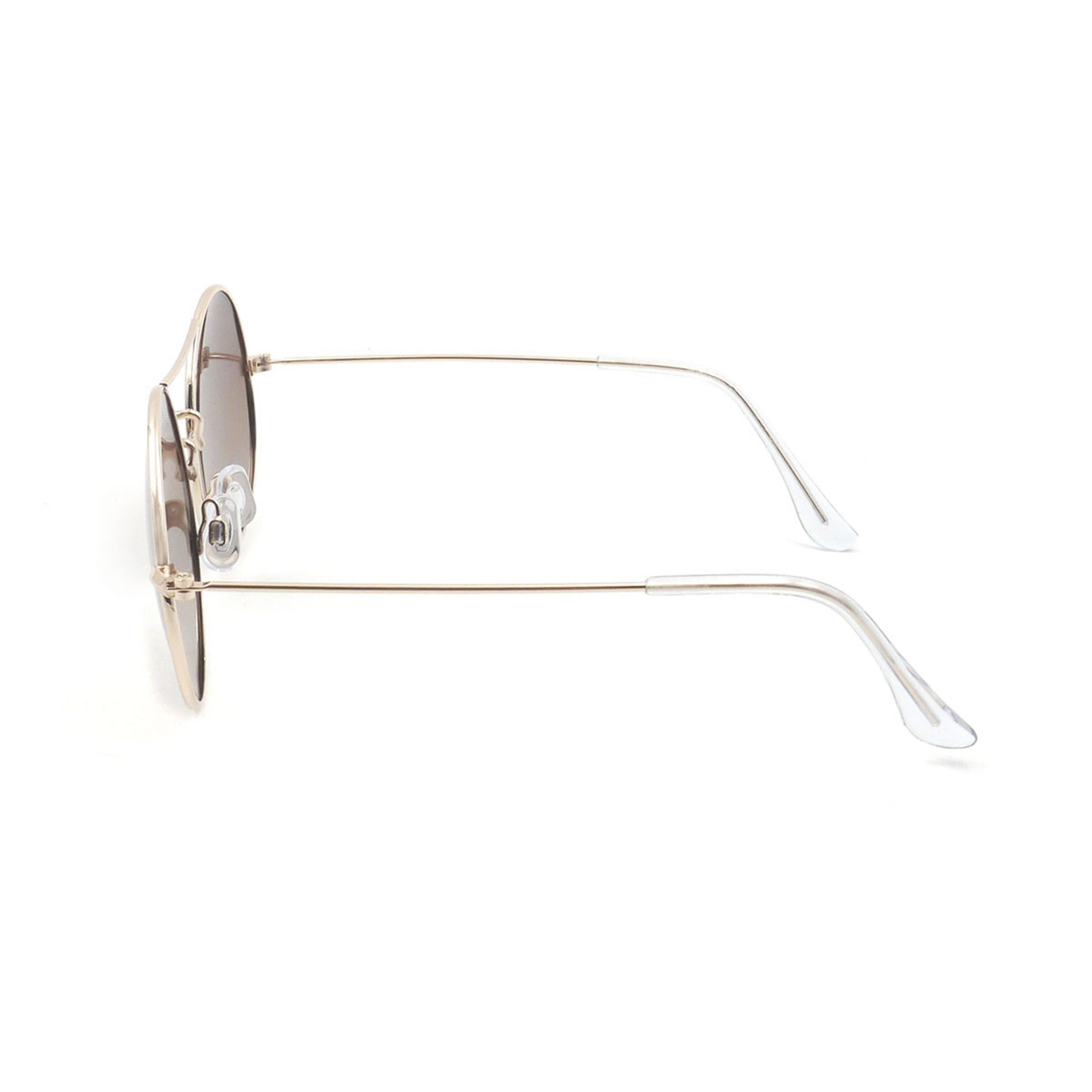 Gafas de sol LENOIR CERCLE - Dorado brillante / Gris degradados