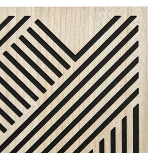 Panneau décoratif mural Eileen 58x58cm croix