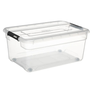Boîte en plastique transparente 40L "Solutions+"