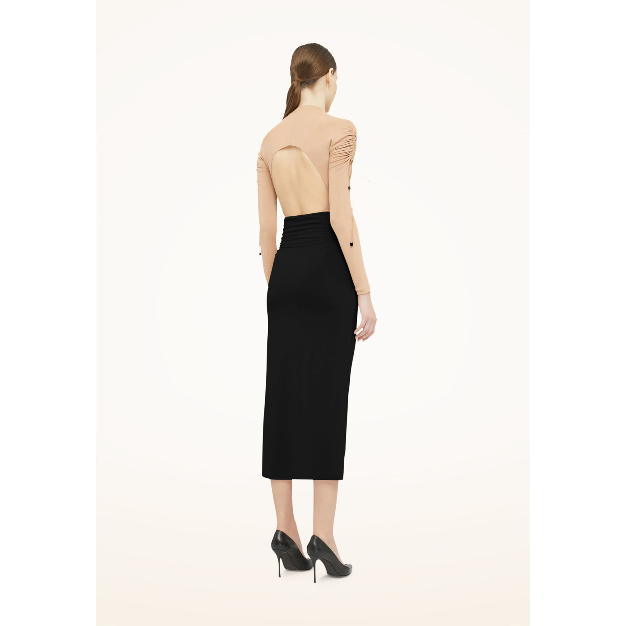 Gonna Crepe Jersey Skirt