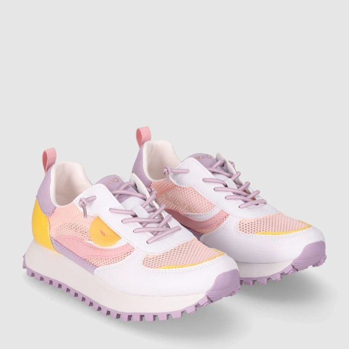 Deportivos de Tejido - Multicolor - Tacón: Bajo
