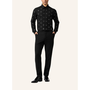 PHILIPP PLEIN Sugar Daddy Cut Shirt Monogram Strass