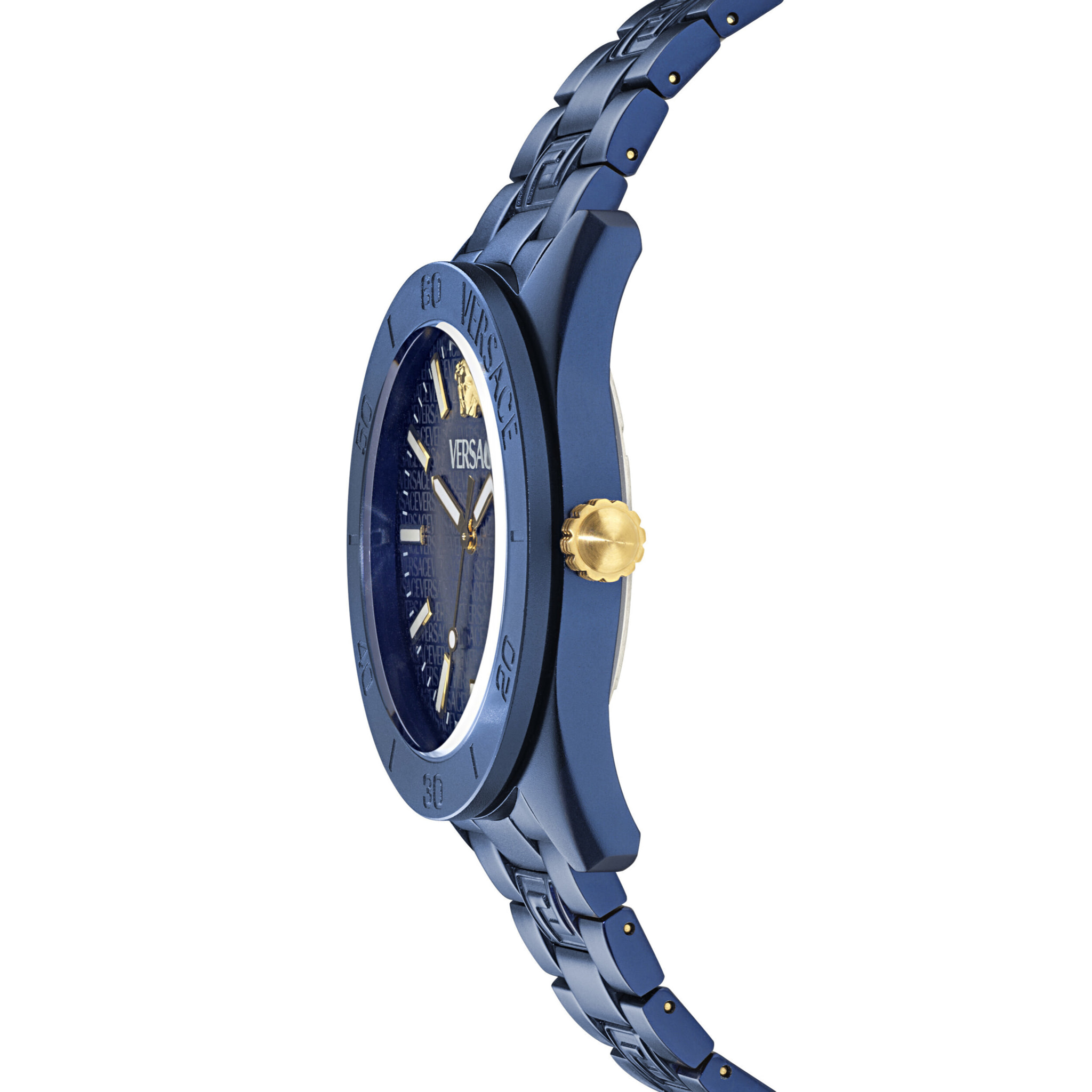 Versace Reloj Analógico De Cuarzo V-Dome Alluminium.timeles