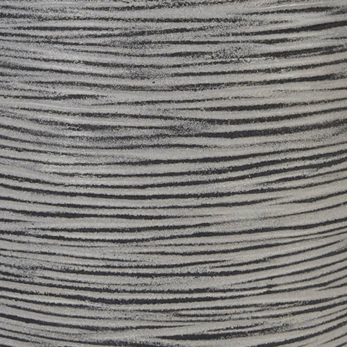 Jardinière extérieure à nervures - Gris anthracite