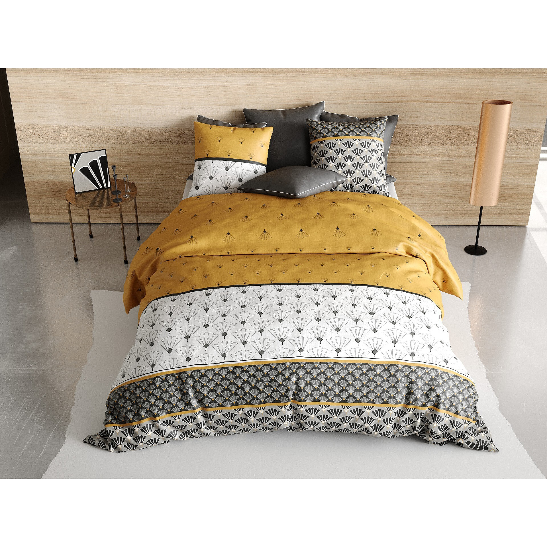 Parure Housse De Couette 3pcs 100% coton 57fils LÉo