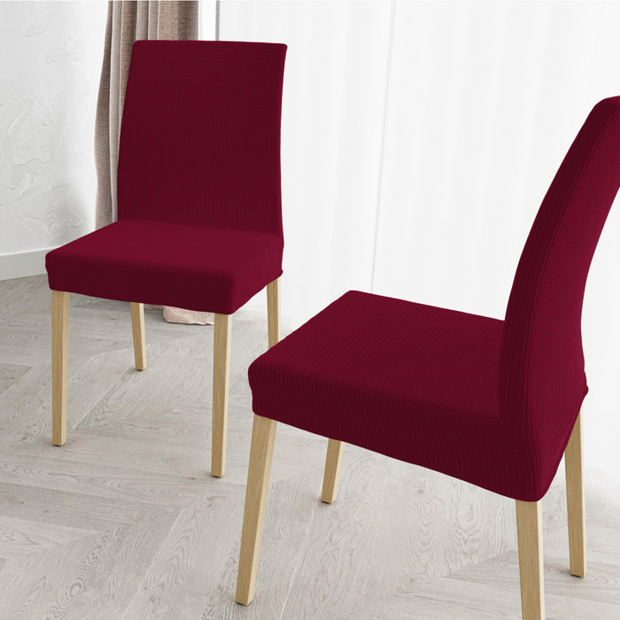 COPPIA VESTISEDIA CON SCHIENALE LESLIE, Microfibra/Elastan - BORDEAUX