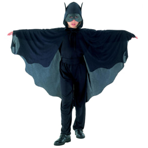 Travestimento Costume Halloween Pipistrello Nero Bambino