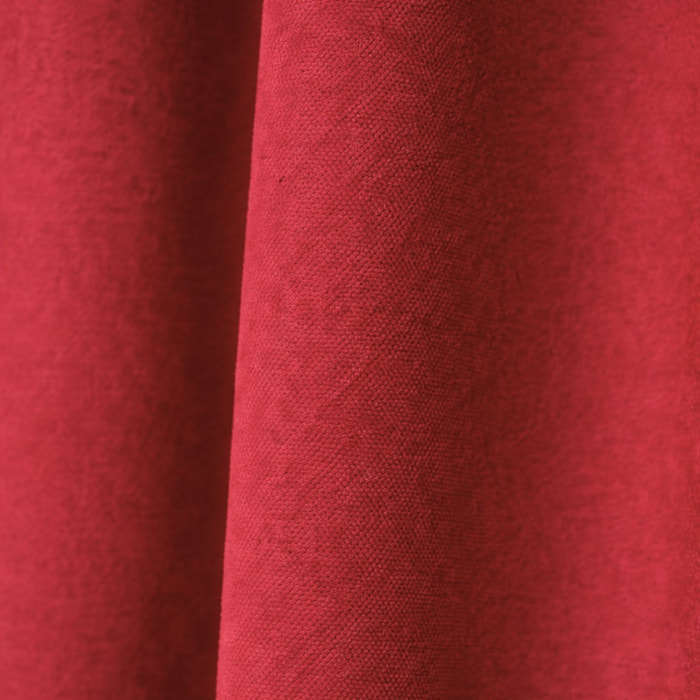 Rideau thermique phonique et semi occultant KONFOR - Rouge