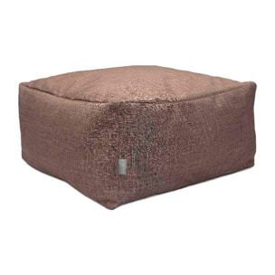 Puff desenfundable MAYA tierra 50x50x25 cm. Disponible en varios colores
