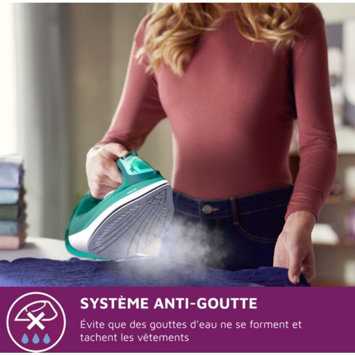 Fer à repasser PHILIPS DST3030/70 fer à vapeur vert