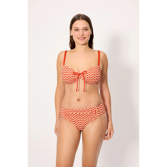 Top bikini contenitivo Arancio